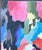 Mid Century Abstract Expressionist Floral Painting, Signed For Sale - Image 4 of 10