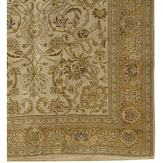 1920s Antique Circa 1920 Hand Knotted Brown Rug 6'9 X 9'3 For Sale - Image 5 of 8