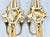 Goldenrod Vintage Belgian Louis XVI Style Gold Wall Lamps, 1990s, Set of 2 For Sale - Image 8 of 12