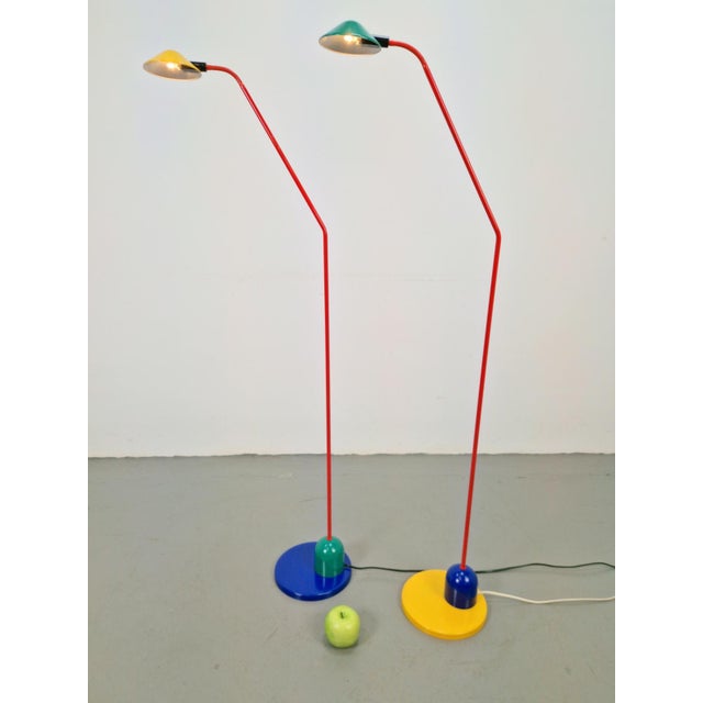 Set of 2 vintage happylight floor lamps '80s add a touch of pop art with this vintage, multicolored happylight floor lamp...