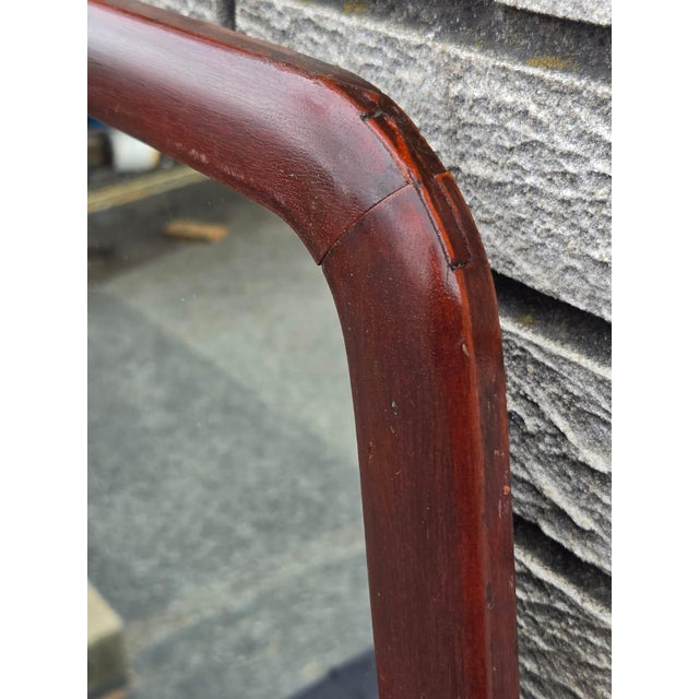 1920 Mahogany Round Edge American Mirror. For Sale - Image 13 of 17