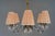 Chandelier vienna around 1950s ( Lobmeyr style ) Original condition The fabric shades are replaced (new). European Plug...