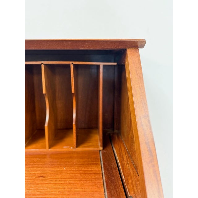 Mid 20th Century Rare Oriental Rosewood Secretary Writing Desk Fold Out Sheraton Hotel Provenance For Sale - Image 10 of 15
