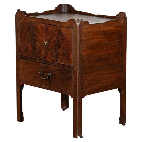 English George III Mahogany Bedside Chest, 1790 For Sale - Image 14 of 14