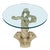 Dolphin Form Carved Table Base with Glass Top For Sale - Image 4 of 5