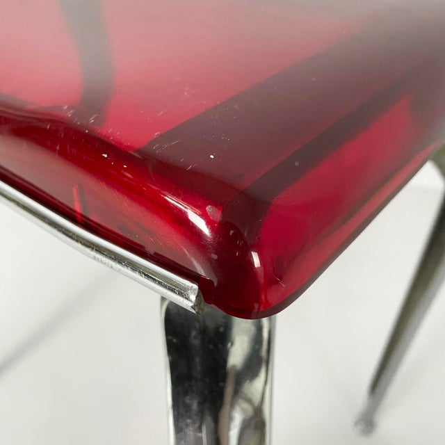 Art Deco Italian Bakelite and Metal Stool, 1930s For Sale - Image 10 of 18