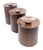 Mid 20th Century Mid 20th Century Teak Wood Canisters, Set of 3 For Sale - Image 5 of 14