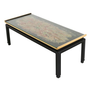 Vintage Belgian Painted Coffee Table by De Coene Frères, 1950s For Sale