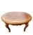 Brown Amish Hand Crafted Solid Oval Red Oak Wood Desert Table Side Table, Circa 1970s For Sale - Image 8 of 10