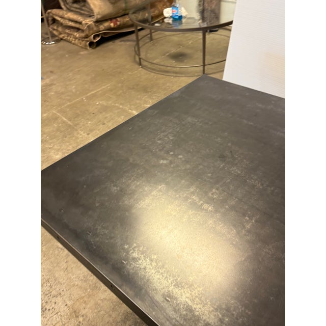 Bid Daddy's Antique Metal Dining Table For Sale - Image 9 of 12