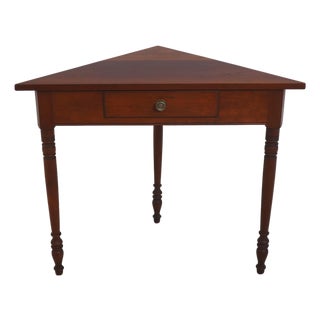 Eldred Wheeler Country Cherry Corner Table For Sale