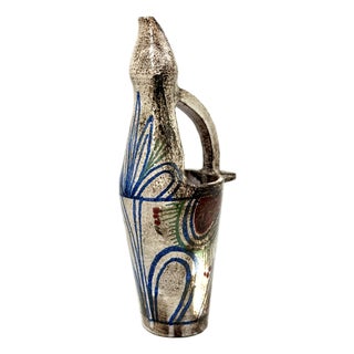 Architecturally Shaped Pitcher by Jean Derval for Vallauris, 1950s For Sale