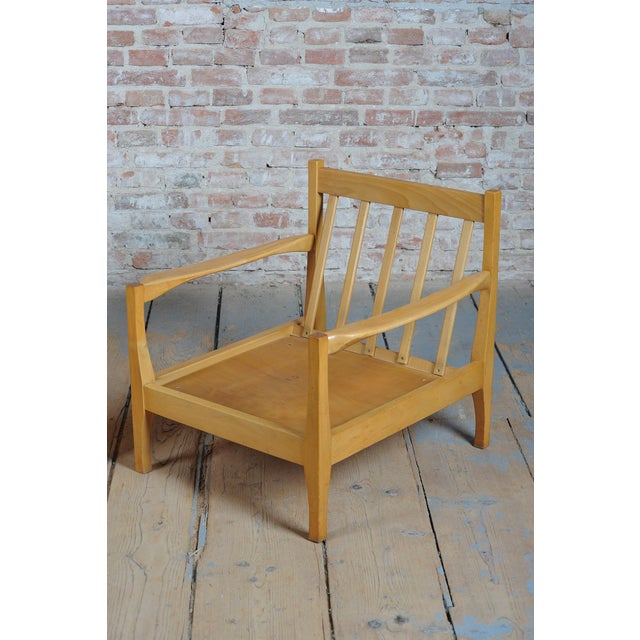 Mid-Century Beech Armchairs attributed to Jitona Soběslav, Czech. 1960s, Set of 2 For Sale - Image 15 of 18