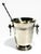 Elevate your bar cart or entertaining space with this stunning Vintage French Art Deco Silver Plate Ice Bucket. Crafted in...