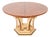 Mastercraft Italian Neoclassical Walnut and Burl Wood Parcel Gilt Pedestal Extension Dining Table For Sale