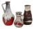 West German Fat Lava Pottery Vases from Bay Keramik, 1960s, Set of 3 For Sale