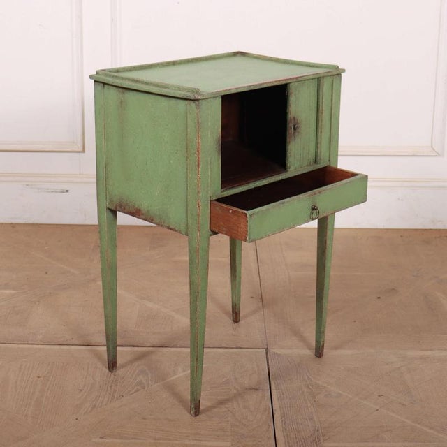 Vintage Dutch Painted Bedside Table For Sale - Image 8 of 9