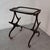 Cesare Lacca 1950s Italian Wood, Glass and Brass Bar Cart With Magazine Rack, Attributed to Cesare Lacca For Sale - Image 4 of 11