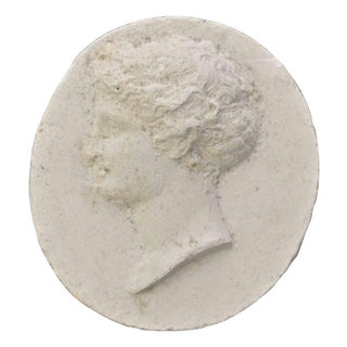 19th Century Neoclassical Cameo Intaglio in Metal, Italy For Sale