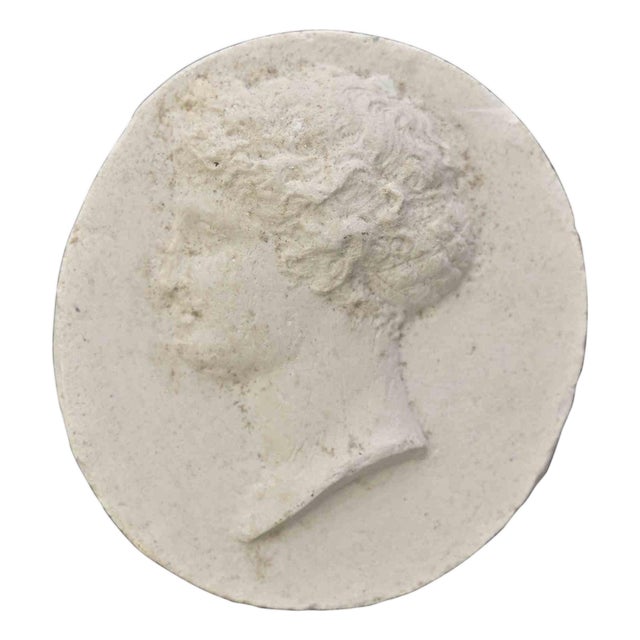 19th Century Neoclassical Cameo Intaglio in Metal, Italy For Sale