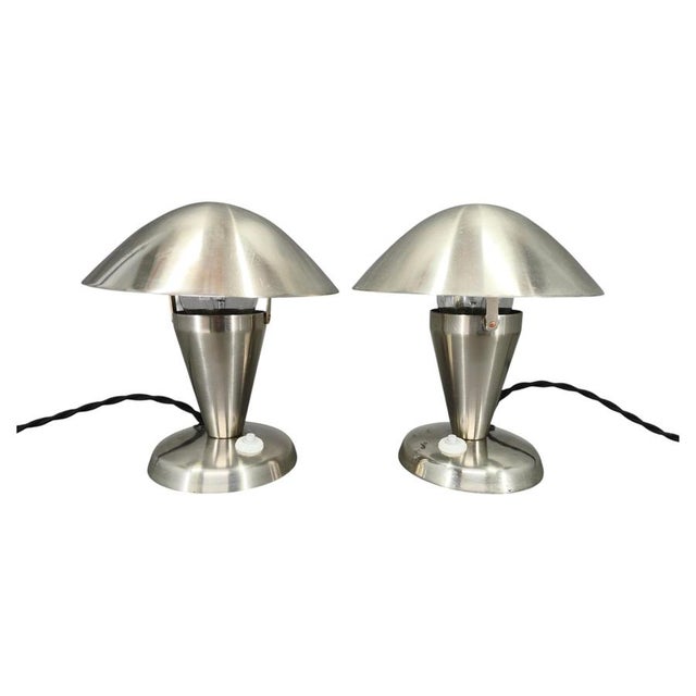 Bauhaus Adjustable Table Lamps in Chrome, 1930s, Set of 2 For Sale - Image 11 of 11