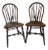 1920's Windsor Rush Seat Chairs by S. Karpen & Bros - A Pair For Sale