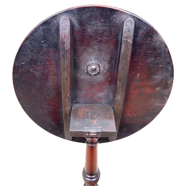 18th Century Georgian Mahogany Wine Table Kettle Stand, 1785 For Sale - Image 9 of 13