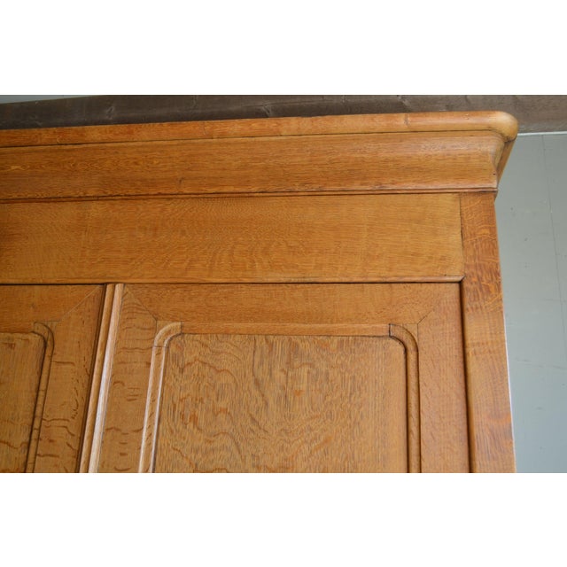 Antique Louis Philippe Oak Cabinet For Sale - Image 5 of 10