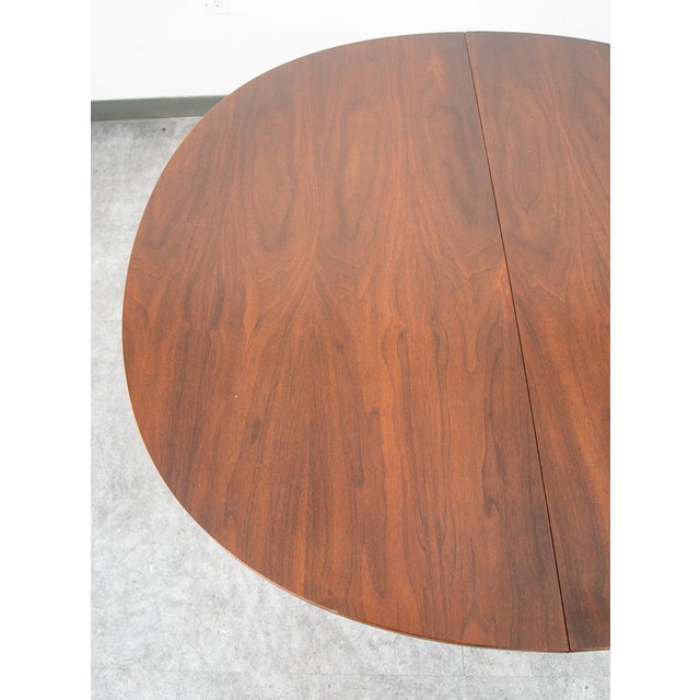 Mid Century Modern Dining Table Round Oval Drexel Declaration Round Kipp Stewart Leaf For Sale In Sacramento - Image 6 of 12