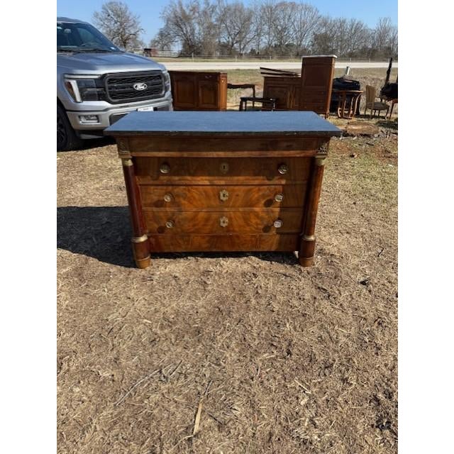 19th Century Empire Marble Top Chest of Drawer / Commodes For Sale - Image 18 of 18
