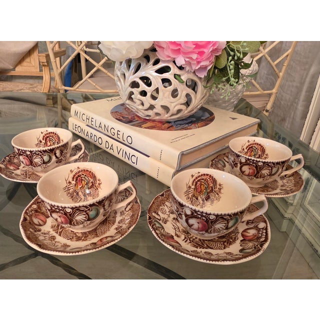 Vintage Johnson Brothers His Majesty Cup & Saucer Set England 2-Pieces For Sale - Image 13 of 13