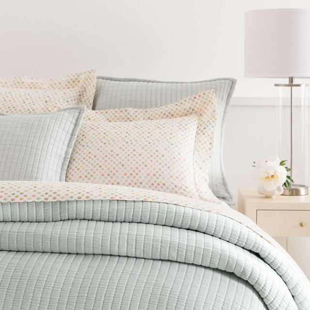 Pine Cone Hill by Annie Selke Boyfriend Sky Matelasse Coverlet, Twin For Sale