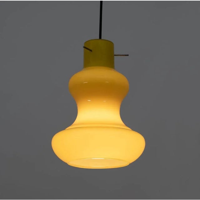 Mid-Century Modern Murano Glass Pendants by Massimo Vigelli for Vistosi, 1960s, Set of 2 For Sale - Image 6 of 7