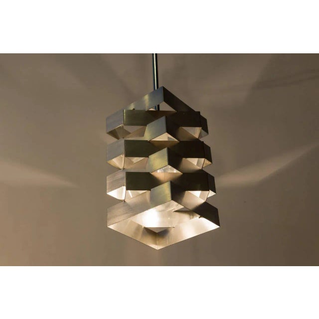1960s Midcentury Geometric Pendant by Niels Esmann and Hans C. Jensen For Sale - Image 5 of 7
