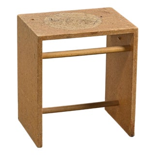 Chipboard Stool by Max Bill, Ulm, 1962, 1950s For Sale