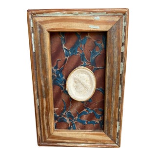 Classical Framed Grand Tour Intaglios in 1880s Pine Frame For Sale