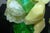 Green Glass Rock Lamp Sculptures in Yellow & Green For Sale - Image 8 of 9