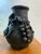 Antique Japanese Bronze Textured Black Metal Floral Vase Meiji Era For Sale - Image 12 of 12