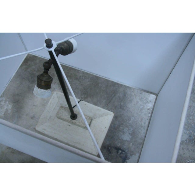 Stone Gray Italian Oversized Marble Lamps - a Pair For Sale - Image 8 of 9