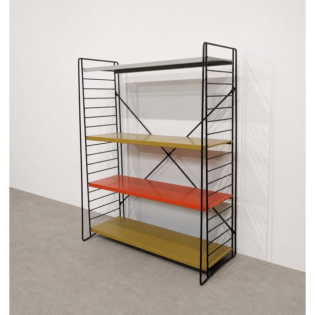 Vintage Tomado Freestanding Metal Shelving Unit, 1970s For Sale - Image 6 of 6