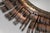 Copper Mid-Century Modern Brutalist Eyelash Copper Mirror by Curtis Jere, Signe For Sale - Image 8 of 14