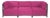 Axis 3pc Sectional Regency Fuchsia Titanium Frame For Sale