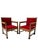 Art Deco Lounge Chairs in Oak and Velvet by Architect Schubad, 1920s, Set of 2 For Sale - Image 16 of 16
