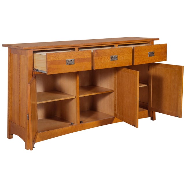 Mission 3 Door & 3 Drawer Sideboard - 70" - Micheal Cherry For Sale - Image 17 of 18