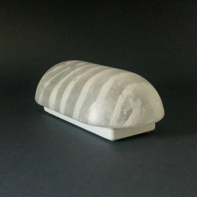 Mid-Century Modern Vintage Striped Glass Wall Lamp from Peill & Putzler, Germany, 1970s For Sale - Image 3 of 9