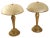 French Art Deco Frosted Glass and Brass Table Lamps, 1970s, Set of 2 For Sale - Image 14 of 14