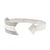 Vintage Southwestern Sterling Silver Figural Arrow Cuff Bracelet For Sale - Image 4 of 13