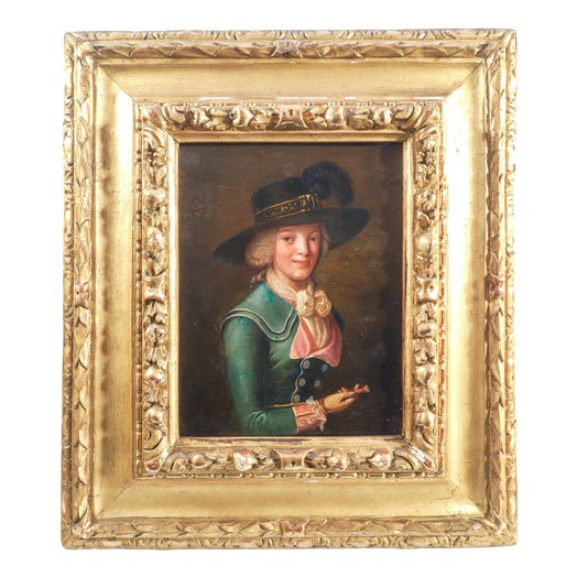 Portrait of a Young Woman, 1800s, Oil on Panel, Framed For Sale