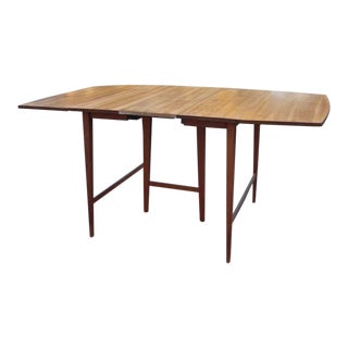 Vintage Extendable Dining Table With Drop-Down Leafs + One Extra Leaf by Paul McCobb For Sale