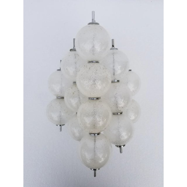 Mid-Century Modern Mid-Century Modern Kalmar Glass Ball Sconce For Sale - Image 3 of 12